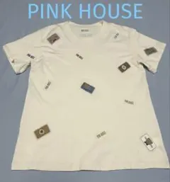 PINK HOUSE ワッペン 半袖Tシャツ アイボリーのサムネイル