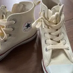 18.0 CONVERSE ALL STAR ハイカットスニーカー クリーム