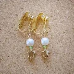 コットンパールイヤリング