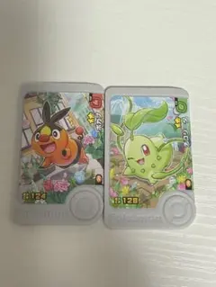 ポケモンフレンダ ベストタッグ 3だん パラレルアート ポカブ チコリータ