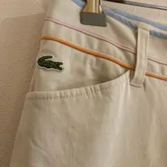 LACOSTE ラコステ クロップド パンツ　ベージュ　レディース40