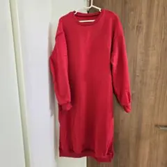 裏起毛 ロングワンピース