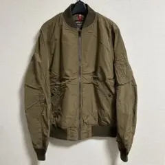 新品【L】ALPHAINDUSTRIES MA-1 フライトジャケット オリーブ