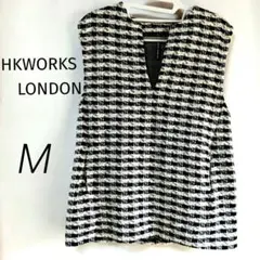 エイチケーワークスロンドン 　しまむら　ベスト　黒　Mサイズ