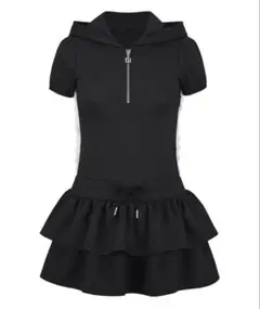andwang Grace Pleated Docking Mini Dress - メルカリ