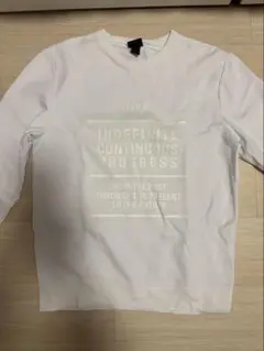 ホワイト クルーネック トレーナー