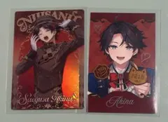 にじさんじ/バレンタインチェキ三枝明那R、ウエハースカード三枝明那　2枚セット