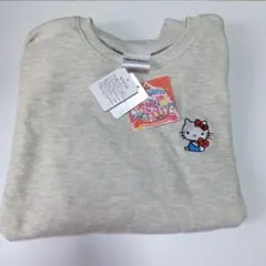 キティちゃん　トレーナー　薄グレー　しまむら