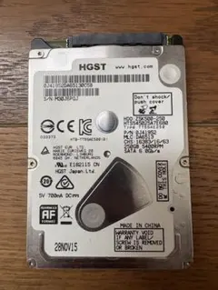 HGST 2.5インチ HDD 1TB 正常判定 3886時間 - メルカリ