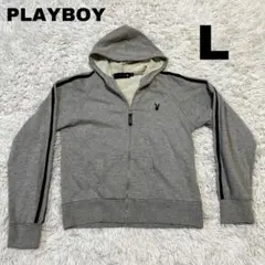【PLAYBOY】プレイボーイ パーカー ロゴ刺繍 ジャージ 【L】のサムネイル