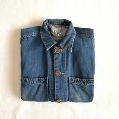 【BLUE BLUE】半袖デニムカバーオール