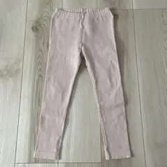 薄いピンク レギンス 後ろポケット付き　ユニクロ　110
