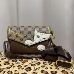 LUYIDAIER ショルダーバッグ 猫デザイン