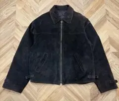 80s イタリア製 スエードレザーブルゾン 短丈 ユーロ