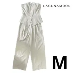 即日発送　LAGUNAMOON ベージュ アイボリー　オールインワン サロペット