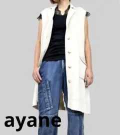 ayane 【新品】テーラードニットジレ　ベージュ(春夏用)のサムネイル