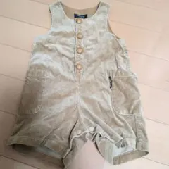 COMME CA ISM コーデュロイオーバーオール　90cm ベージュ