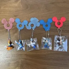 ディズニー ミッキーマウス キーホルダー 5個セット
