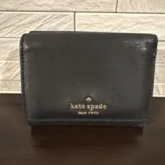 kate spade NEW YORK 二つ折り財布 ブラック - メルカリ