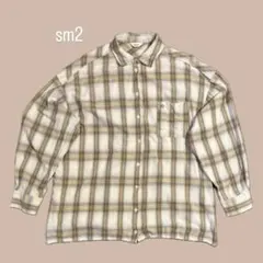 sm2 チェック柄 長袖シャツ