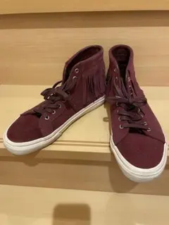 【値下げ】VANS スケハイ　フリンジ　スエード