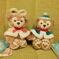 ダッフィー シェリーメイ ぬいぐるみストラップ クリスマス