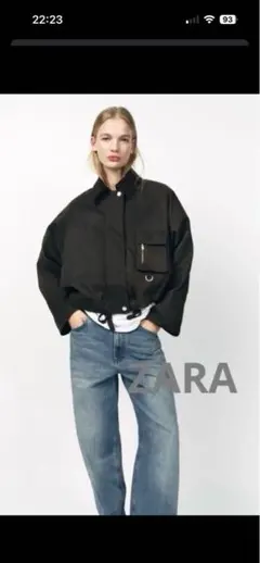 [美品]ZARA ワックスフィニッシュコーデュロイカラージャケット S