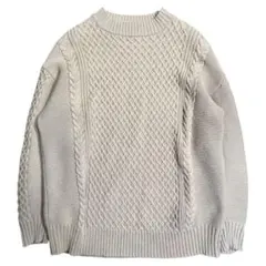 極美品✨IENA イエナ コットン ケーブルニット セーター ベージュ 春 冬