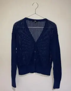 【 UNIQLO】ハイツイストコットンショートカーディガン Lサイズ