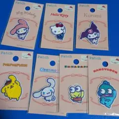 セリア サンリオキャラクター ワッペンセット 7種