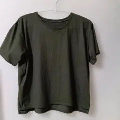 汗染み防止Tシャツ　ダークカーキ　3Lのサムネイル