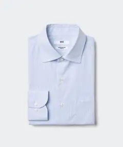 新品同様　スーパーノンアイロンスリムシャツ　セミワイド　ストライプ