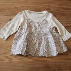 conoco 花柄 長袖カットソー 70cm