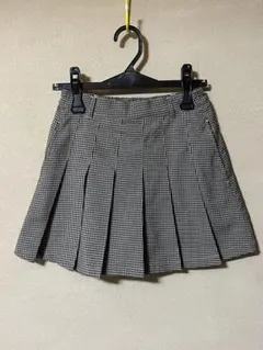 レピピアルマリオ　チェック柄 プリーツスカート S