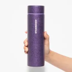 スタバ ハロウィン2025ステンレスボトルグリッターパープル444ml