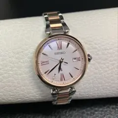 ◆極美品◆ルキア グロウ ダイヤ ソーラー電波 チタン 1B32 セイコー 時計