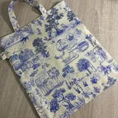 ユキエモン　キャットガーデン　綿麻トートバッグ