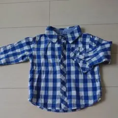 オールドネイビー チェックシャツ 80