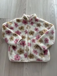 ユニクロ/100サイズ/フリースジャケット/保育園着/花柄