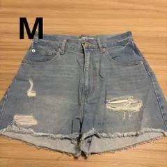 ダメージジーンズ　ショートパンツ　M