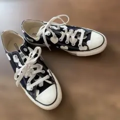 コンバース ハート柄 ブラック スニーカー