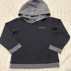 COMME CA ISM パーカー 90cm 黒/グレー