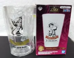 【新品】ワンピース一番くじ　クリアタンブラー　アクリルチャーム　2点セット