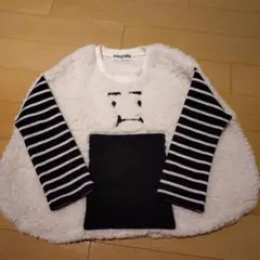 （ぱんだ様　専用）mimorand 顔刺繍ボア トレーナー