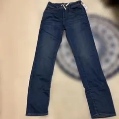 GAP 160cm ダークブルー ストレートパンツ