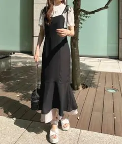 apres jourレイヤードリボンキャミワンピースZOZOTOWN限定アイテム