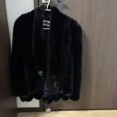 最高峰】サガミンク ロイヤル 原宿マザー ミンクコート 金タグ 黒系 L 