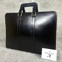 ✨ 상태좋음 ✨PORTER オールレザー ブリーフケース 黒 A4収納 吉田カバン