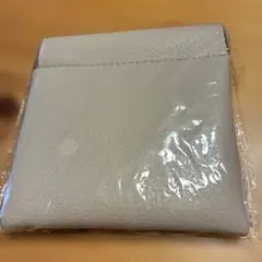 ベージュ 合成皮革 コインケース