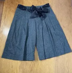 ウール混パンツ　ベルト付き　未使用